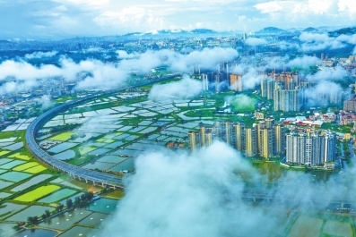 Images: Aerial views showcase Sanxiang's charm